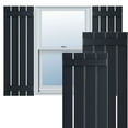 thumbnail image 1 of Ekena Millwork 23"W x 58"H True Fit PVC Four Board Spaced Board-n-Batten Shutters, Starless Night Blue (Per Pair - Hardware Not Included), 1 of 7