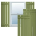 thumbnail image 1 of Ekena Millwork 23"W x 72"H True Fit PVC Four Board Spaced Board-n-Batten Shutters, Moss Green (Per Pair - Hardware Not Included), 1 of 7