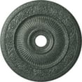 thumbnail image 1 of Ekena Millwork 24 1/4"OD x 3 7/8"ID x 2"P Logan Ceiling Medallion (Fits Canopies up to 6 1/8"), Hand-Painted Athenian Green Crackle, 1 of 7