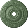 thumbnail image 1 of Ekena Millwork 24 1/4"OD x 3 7/8"ID x 2"P Logan Ceiling Medallion (Fits Canopies up to 6 1/8"), Hand-Painted Athenian Green, 1 of 7