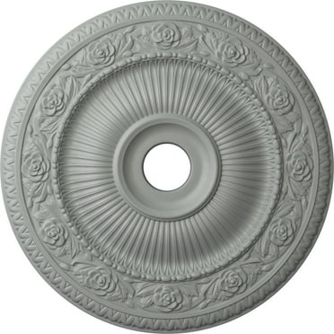 Ekena Millwork 24 1/4"OD x 3 7/8"ID x 2"P Logan Ceiling Medallion (Fits Canopies up to 6 1/8")