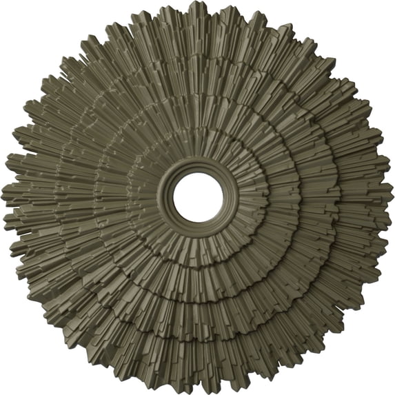 Ekena Millwork 24 3/4"OD x 3 1/4"ID x 1 7/8"P Eryn Ceiling Medallion (Fits Canopies up to 4"), Hand-Painted Spartan Stone