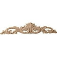 thumbnail image 1 of Ekena Millwork 24 3/4"W x 5 1/8"H x 3/4"D Medium Green Leaf Center with Scrolls, Alder, 1 of 1