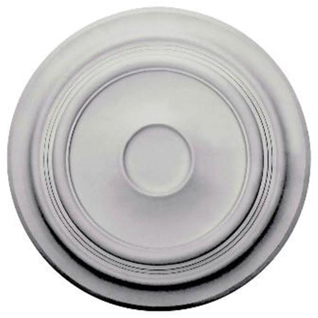 Primed White Traditional Polyurethane Ceiling Medallion, 24.38"