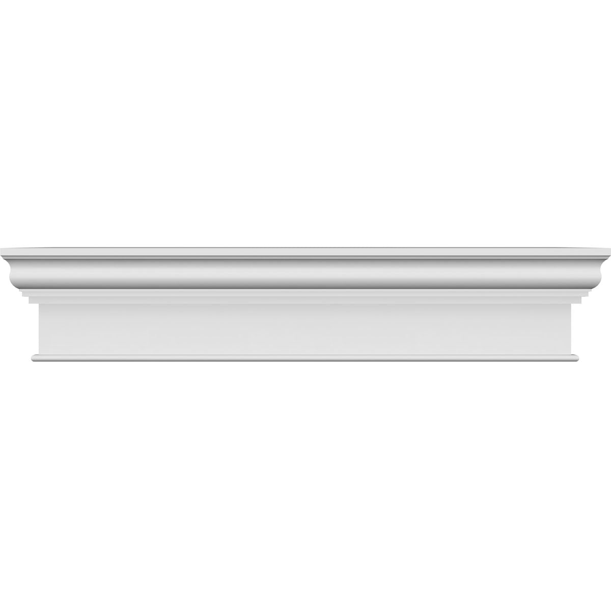 Ekena Millwork 24" Bottom Width x 32.50" Top Width x 12"H x 1.25"P Craftsman Crosshead