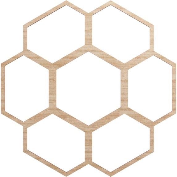 Ekena Millwork 24"OD x 10 1/4"ID x 1/4"T Florin Wood Fretwork Pierced Ceiling Medallion, Alder