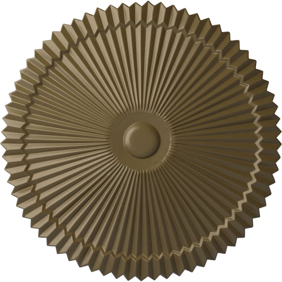 Ekena Millwork 24"OD x 3"P Shakuras Ceiling Medallion (Fits Canopies up to 5"), Hand-Painted Mississippi Mud
