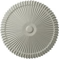 thumbnail image 1 of Ekena Millwork 24"OD x 3"P Shakuras Ceiling Medallion (Fits Canopies up to 5"), Hand-Painted Pot of Cream, 1 of 6
