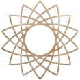 thumbnail image 1 of Ekena Millwork 24"OD x 9 1/4"ID x 3/8"T Eleanor Wood Fretwork Pierced Ceiling Medallion, Red Oak, 1 of 3