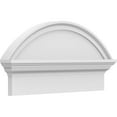 thumbnail image 1 of Ekena Millwork 24"W x 12-7/8"H x 2-3/4"P Segment Arch Smooth Architectural Grade PVC Combination Pediment, 1 of 7
