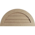 thumbnail image 1 of Ekena Millwork 24"W x 12"H Timberthane Rough Cedar Half Round Faux Wood Non-Functional Gable Vent, Primed Tan, 1 of 5