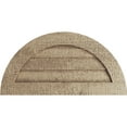 thumbnail image 1 of Ekena Millwork 24"W x 12"H Timberthane Rough Sawn Half Round Faux Wood Non-Functional Gable Vent, Primed Tan, 1 of 5
