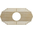 thumbnail image 1 of Ekena Millwork 24"W x 12"H x 6 1/4"ID x 1/4"T Chrysler Wood Fretwork Pierced Ceiling Medallion, Birch, 1 of 3