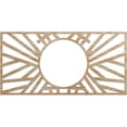 thumbnail image 1 of Ekena Millwork 24"W x 12"H x 8 7/8"ID x 1/4"T Hoover Wood Fretwork Pierced Ceiling Medallion, Red Oak, 1 of 3