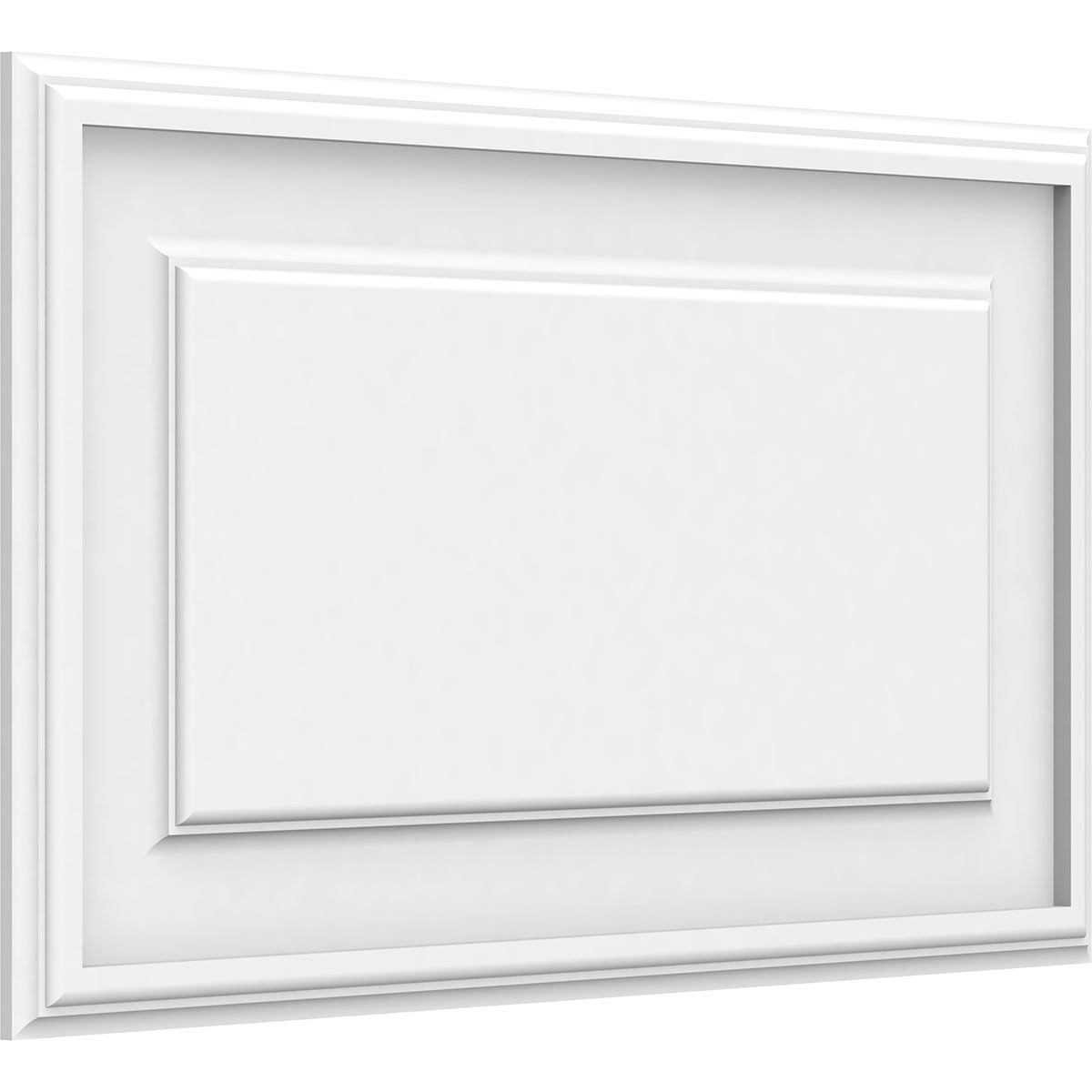 White Raised Decorative Wall Panel 14"H x 24"W