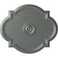 thumbnail image 1 of Ekena Millwork 24"W x 20 1/2"H x 1 1/8"P Waltz Ceiling Medallion (Fits Canopies up to 5 1/4"), Hand-Painted Platinum, 1 of 5