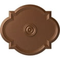 thumbnail image 1 of Ekena Millwork 24"W x 20 1/2"H x 1 1/8"P Waltz Ceiling Medallion (Fits Canopies up to 5 1/4"), Hand-Painted Polished Copper, 1 of 5