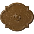 thumbnail image 1 of Ekena Millwork 24"W x 20 1/2"H x 1 1/8"P Waltz Ceiling Medallion (Fits Canopies up to 5 1/4"), Hand-Painted Smokey Topaz Crackle, 1 of 5