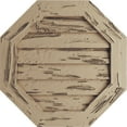 thumbnail image 1 of Ekena Millwork 24"W x 24"H Timberthane Pecky Cypress Octagonal Faux Wood Non-Functional Gable Vent, Primed Tan, 1 of 5