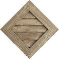 thumbnail image 1 of Ekena Millwork 24"W x 24"H Timberthane Sandblasted Diamond Faux Wood Non-Functional Gable Vent, Primed Tan, 1 of 5