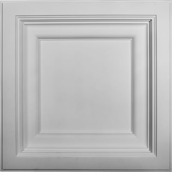 Ekena Millwork 24"W x 24"H x 2 7/8"P Classic Ceiling Tile (2-Pack)