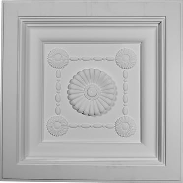 Ekena Millwork 24"W x 24"H x 2 7/8"P Logan Ceiling Tile (10-Pack)