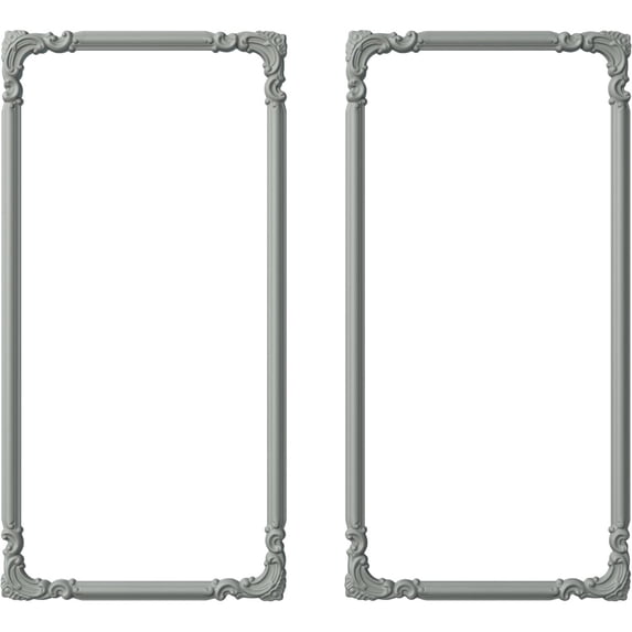 Ekena Millwork 24"W x 48"H Ashford Panel Moulding Kit (Double Panel)