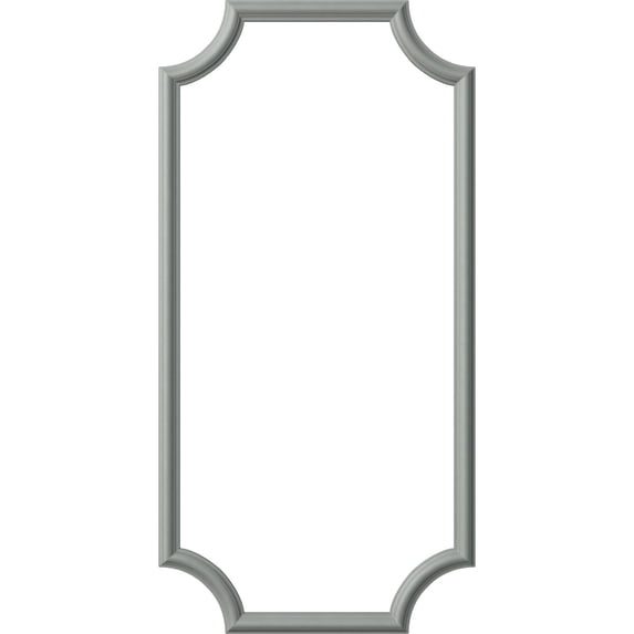 Ekena Millwork 24"W x 48"H Ashford Smooth Panel Moulding Kit (Single Panel)