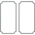 thumbnail image 1 of Ekena Millwork 24"W x 48"H Bulwark Rope Panel Moulding Kit (Double Panel), 1 of 10