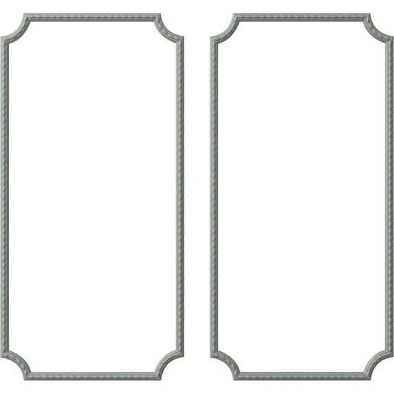 Ekena Millwork 24"W x 48"H Bulwark Rope Panel Moulding Kit (Double Panel)