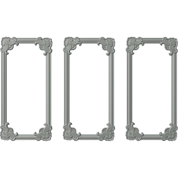 Ekena Millwork 24"W x 48"H Pompeii Panel Moulding Kit (Triple Panel)
