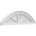thumbnail image 1 of Ekena Millwork 24"W x 7"H x 2"P Segment Arch 4 Spoke Architectural Grade PVC Pediment, 1 of 7