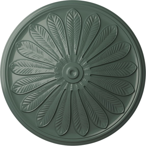 Ekena Millwork 25 1/2"OD x 5 1/2"P Brontes Ceiling Medallion (Fits Canopies up to 3 5/8"), Hand-Painted Cloud Burst