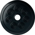 thumbnail image 1 of Ekena Millwork 25 1/4"OD x 4"ID x 2"P Spiral Ceiling Medallion (Fits Canopies up to 4"), Hand-Painted Night Shade, 1 of 6