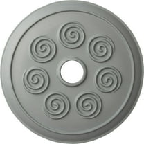Ekena Millwork 25 1/4"OD x 4"ID x 2"P Spiral Ceiling Medallion (Fits Canopies up to 4")
