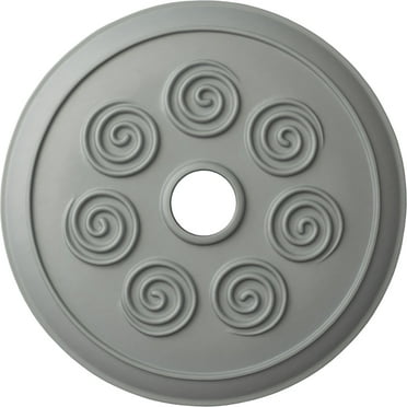 Ekena Millwork 25 1/4"OD x 4"ID x 2"P Spiral Ceiling Medallion (Fits Canopies up to 4")