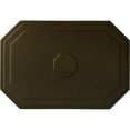 thumbnail image 1 of Ekena Millwork 25 1/4"W x 17 1/4"H x 1 3/4"P Felix Ceiling Medallion, Hand-Painted Green Gold, 1 of 5