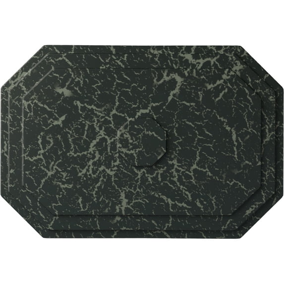 Ekena Millwork 25 1/4"W x 17 1/4"H x 1 3/4"P Felix Ceiling Medallion, Hand-Painted Painted Turtle Crackle