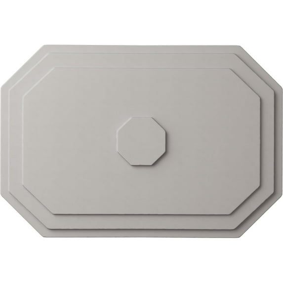 Ekena Millwork 25 1/4"W x 17 1/4"H x 1 3/4"P Felix Ceiling Medallion, Hand-Painted Ultra Pure White