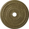 thumbnail image 1 of Ekena Millwork 25 3/8"OD x 3 3/8"ID x 1 3/8"P Cole Ceiling Medallion (Fits Canopies up to 9 1/8"), Hand-Painted Mississippi Mud Crackle, 1 of 7