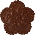 thumbnail image 1 of Ekena Millwork 25 5/8"OD x 1"P Shell Ceiling Medallion, Hand-Painted Burnished Mahogany Crackle, 1 of 6