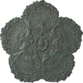 thumbnail image 1 of Ekena Millwork 25 5/8"OD x 1"P Shell Ceiling Medallion, Hand-Painted Cloud Burst Crackle, 1 of 6