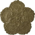 thumbnail image 1 of Ekena Millwork 25 5/8"OD x 1"P Shell Ceiling Medallion, Hand-Painted Mississippi Mud Crackle, 1 of 6