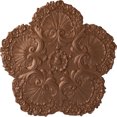 thumbnail image 1 of Ekena Millwork 25 5/8"OD x 1"P Shell Ceiling Medallion, Hand-Painted Polished Copper, 1 of 6