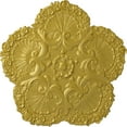 thumbnail image 1 of Ekena Millwork 25 5/8"OD x 1"P Shell Ceiling Medallion, Hand-Painted Rich Gold, 1 of 6