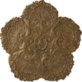 thumbnail image 1 of Ekena Millwork 25 5/8"OD x 1"P Shell Ceiling Medallion, Hand-Painted Rubbed Bronze, 1 of 6