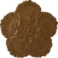 thumbnail image 1 of Ekena Millwork 25 5/8"OD x 1"P Shell Ceiling Medallion, Hand-Painted Smokey Topaz, 1 of 6