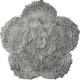 thumbnail image 1 of Ekena Millwork 25 5/8"OD x 1"P Shell Ceiling Medallion, Hand-Painted Ultra Pure White Crackle, 1 of 6