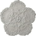 thumbnail image 1 of Ekena Millwork 25 5/8"OD x 1"P Shell Ceiling Medallion, Hand-Painted Ultra Pure White, 1 of 6