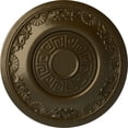 thumbnail image 1 of Ekena Millwork 25 7/8"OD x 2 1/4"P Nestor Ceiling Medallion (Fits Canopies up to 5"), Hand-Painted Brass, 1 of 6